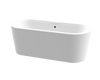 Budapest Freestanding Bath Polished White 1700x800x575mm
