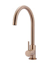 Round Kitchen Mixer Tap - Champagne