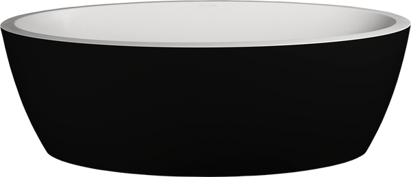 Maya Bath NOF Matte Black 1710x890x570