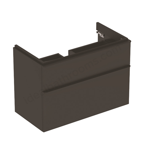 Smyle Square Cabinet For Hand Wash Basin 2 Drawer 734x470x617mm (Lava)