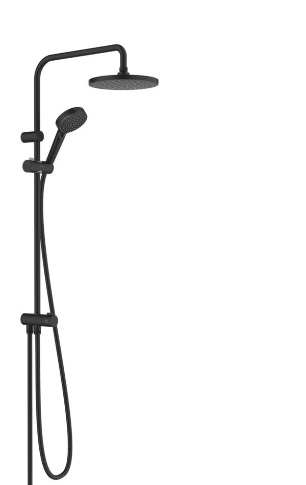 Hansgrohe Vernis Blend Showerpipe 200 1Jet Ecosmart RenoMatt Black