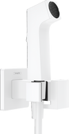 EcoSmart E Bidette Hand Shower 1jet for Mixed Water with Shower Holder & Shower Hose Matt White