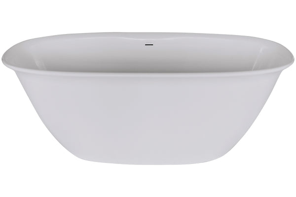 Brooke Bath NOF Polished White 1650x800x600