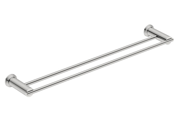 Double Towel Rail Polished Stainless Steel 650mm