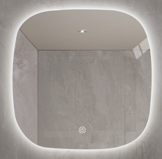 Led Brilliance Mirror 700X700-5mm Copper Free Ip44