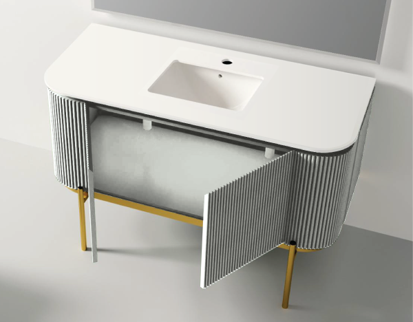 Crocky White 1300x580x850mm - Type W Basin