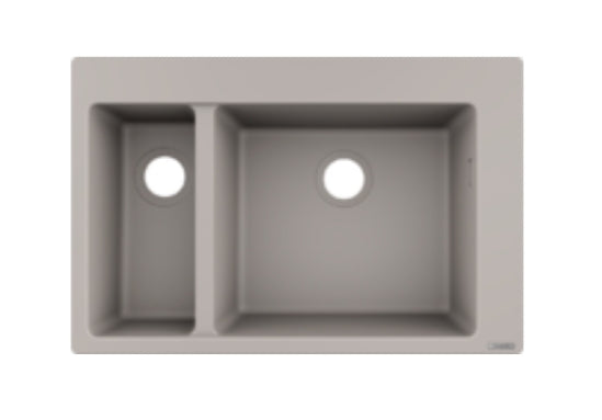 Hansgrohe S51 S510-F635 Built-In Sink 180/450 Concretegrey