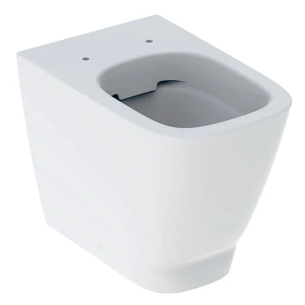 Smyle Square Lloor Standing WC Washdown Back To Wall Shrouded Rimfree Polished White