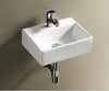 Baby Square Wall Hung Basin White Gloss Interior 380x300x115mm