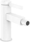 Hansgrohe Finoris Single Lever Bidet Mixer With Push-Open Waste Set Matt White