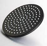 Round Shower Rose 300mm Matt Black