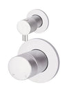 Round Pinless Diverter Mixer Chrome