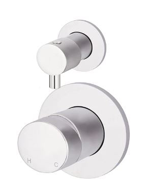 Round Pinless Diverter Mixer Chrome