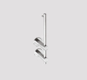Slimline Spare Toilet Roll Holder Brushed Stainless Steel