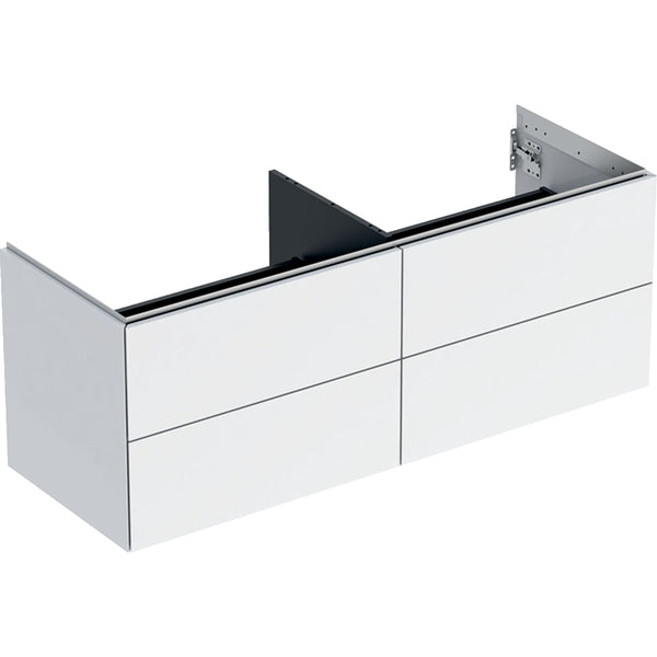 ONE cabinet for lay-on washbasin, with four drawers