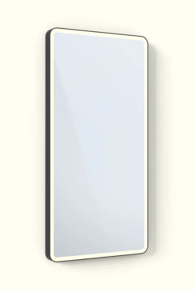 DeepFrame Soft Edge - 600 mmx1200mm - 30mm - Smooth Black Powdercoat - LED Backlit