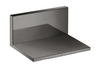 Flood Spout 240/120 for Concealed Installation Polished Black Chrome