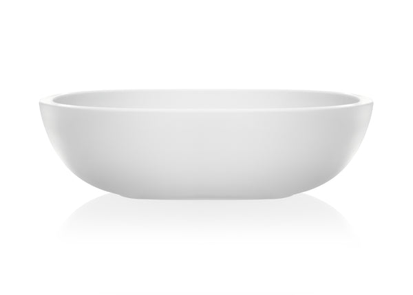 Lusso Freestanding Bath Polished White 1887x1110x535mm