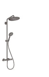 Croma Select S Showerpipe 280 1jet EcoSmart with thermostat and hand shower Brushed Black Chrome