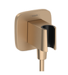 Hansgrohe Fixfit Q Wall Outlet With Shower Holder Brushed Bronze