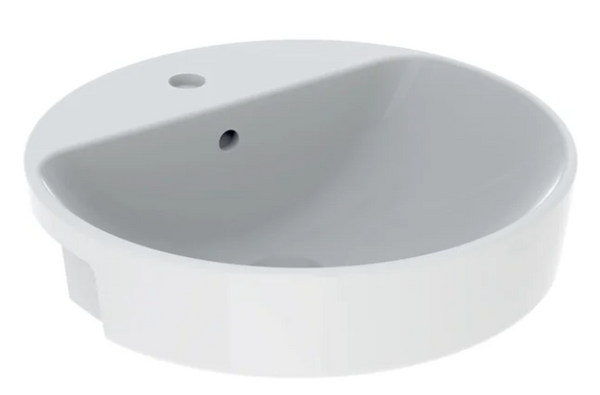 Geberit VariForm Semirecessed Basin, Round 500x185