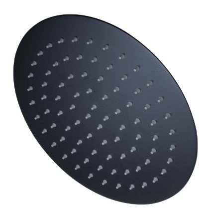 Shower Rose 250mm Black