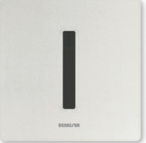 Touch Free Electronic Flush Valve For Urinals Mounted In Installation Set Powered By Internal Batter