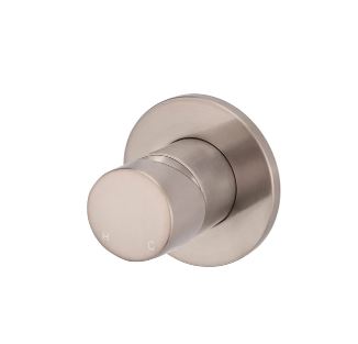 Round Pinless Wall Mixer Champagne