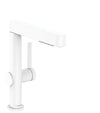 Finoris Single lever basin mixer 230 with pull-out spray, 2jet without waste set Matt White