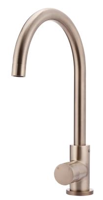 Round Pinless Kitchen Mixer Champagne