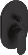 Hansgrohe Vernis Blend Single Lever Bath Mixer For Concealed Installation Matt Black