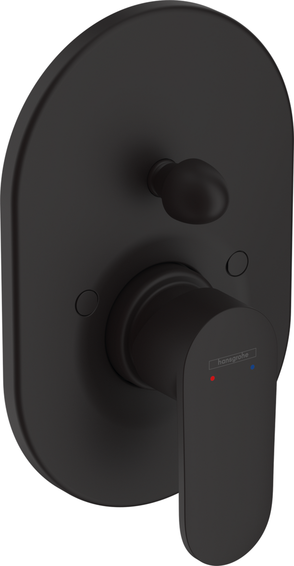 Hansgrohe Vernis Blend Single Lever Bath Mixer For Concealed Installation Matt Black