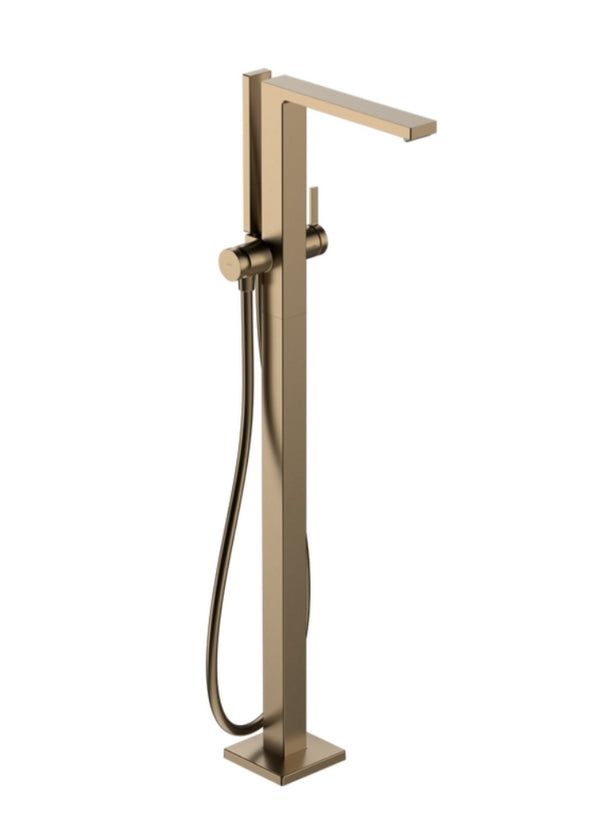 Hansgrohe Tecturis E Single Lever Bath Mixer Floor-Standing Brushed Bronze