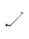 Round Single Towel Rail 900mm - Matte Black