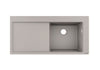Hansgrohe S51 S514-F450 Built-In Sink 450 With Drainboard Left Concretegrey