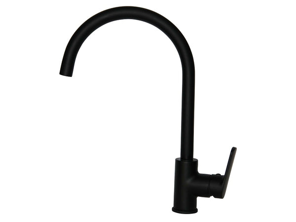 Spring Black OneHoleSinkMixerJSpout