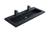 Lave Resin Basin Black Single 2 Tap Holes