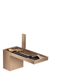 MyEdition Single Lever Basin with Spout Brushed Red Gold