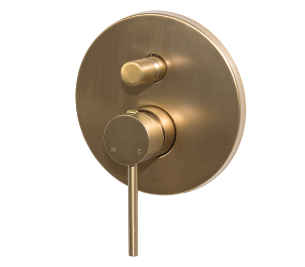 Neo Brushed Brass Concealed Diverter Mixer