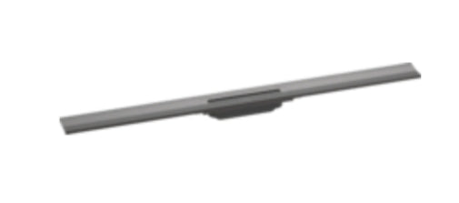Hansgrohe Raindrain Flex Finish Set Shower Drain 1000 Cuttable For Wall Mounting Brushed Black Chrom