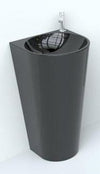 Pillar Basin Black 450x460x900mm