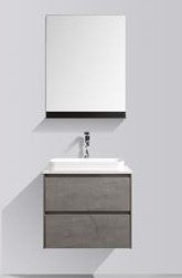Madrid 600 Concrete Double Drawer Vanity Set