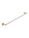 Champagne Round Single Towel Rail 600mm