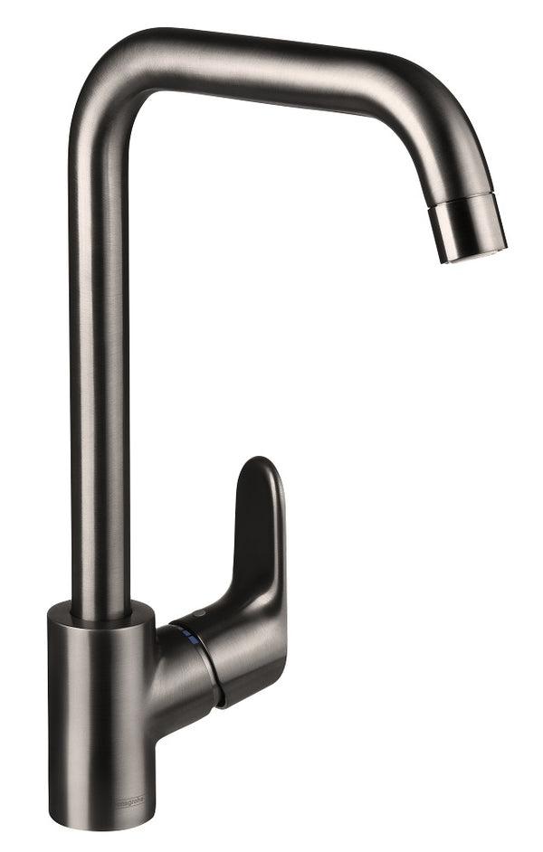 Hansgrohe Decor Single Lever Kitchen Mixer 260, 7 L/Min, 1Jet Brushed Black Chrome
