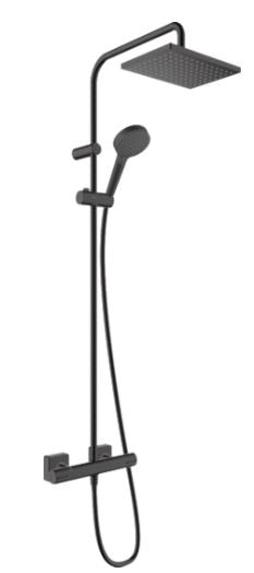Hansgrohe Vernis Shape Showerpipe 230 1Jet With Thermostat Matt Black