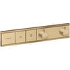 Hansgrohe Rainselect Thermostat For Concealed Installation For 2 Functions Brushed Bronze