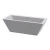 Odessa Freestanding Bath Polished White1660x675x565mm