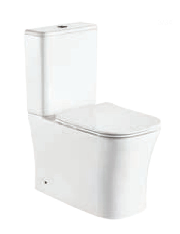 Lave‛ Cadence Rimless Closed Couple Suite Toilet