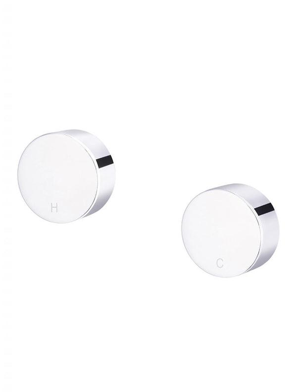 Wall Tap Set Quarter Turn Ceramic Spindle Thermostatic Tap Chrome