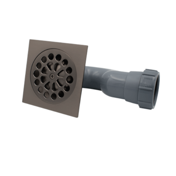 Gio Square Shower Trap Brush Gun Grey